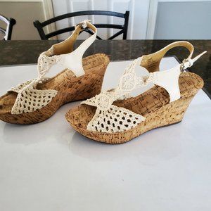 Rampage wedge sandals - size 7